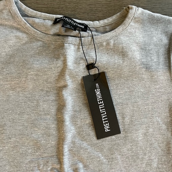 Basic Grey Short Sleeve Top - Picture 4 of 5